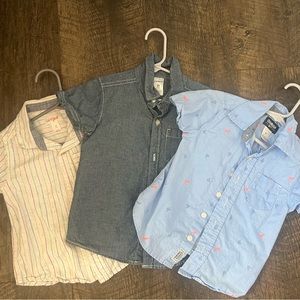 Boys 2T Short Sleeve Button Ups - Lot of 3